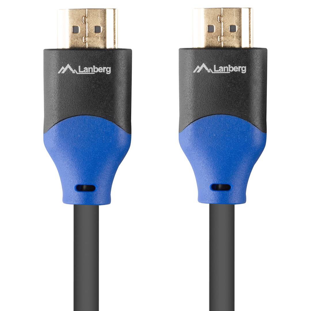 Lanberg HDMI v2.0 macho para macho 1,8 m 4K cabo preto CA-HDMI-15CU-0018-BK