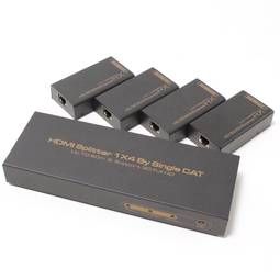 Multiplicateur quatre ports vidéo HDMI Cat.6