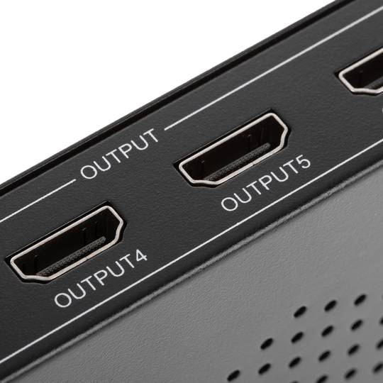 Selector y multlipicador HDMI de 2 entradas a 8 salidas 4K