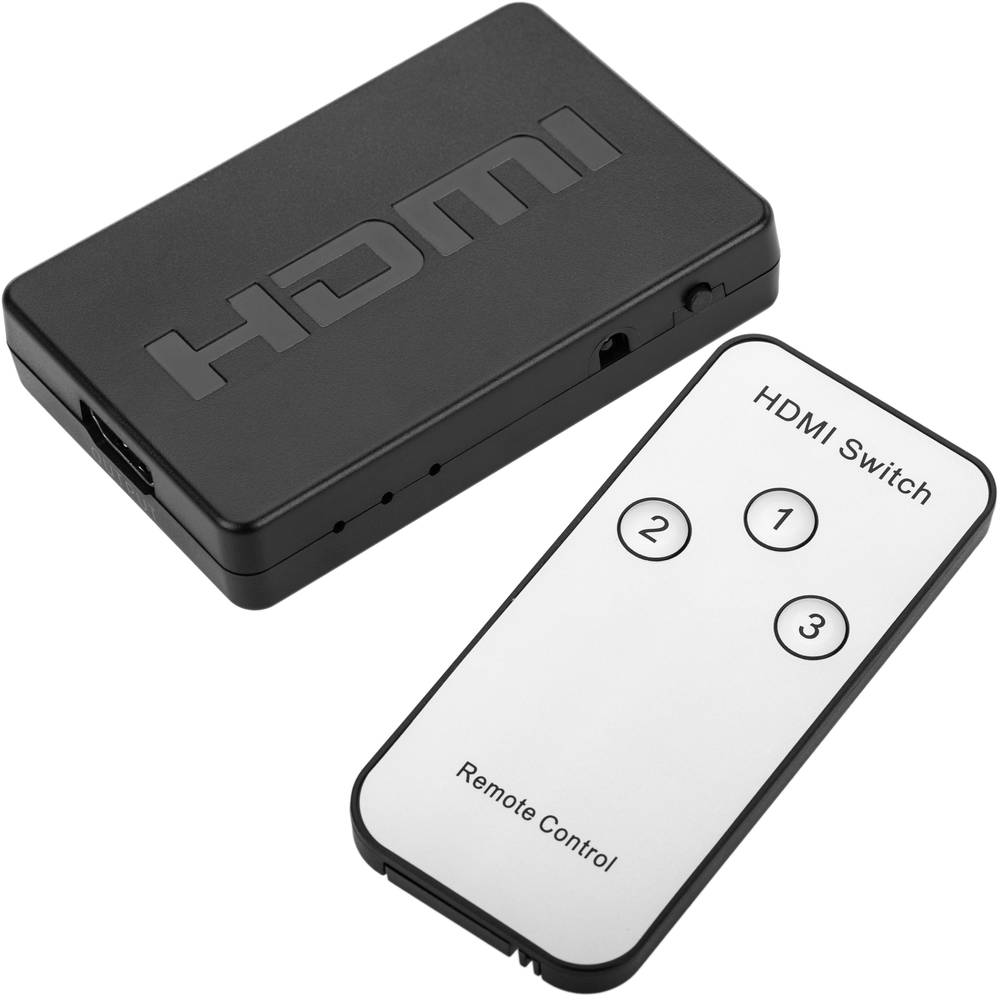 Commutateur HDMI 3x1 avec 3 entrées et 1 sortie - Cablematic