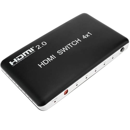 HDMI 4K selector with 4 input ports and 1 output port