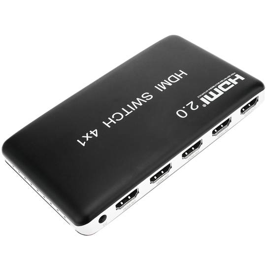 HDMI 4K selector with 4 input ports and 1 output port
