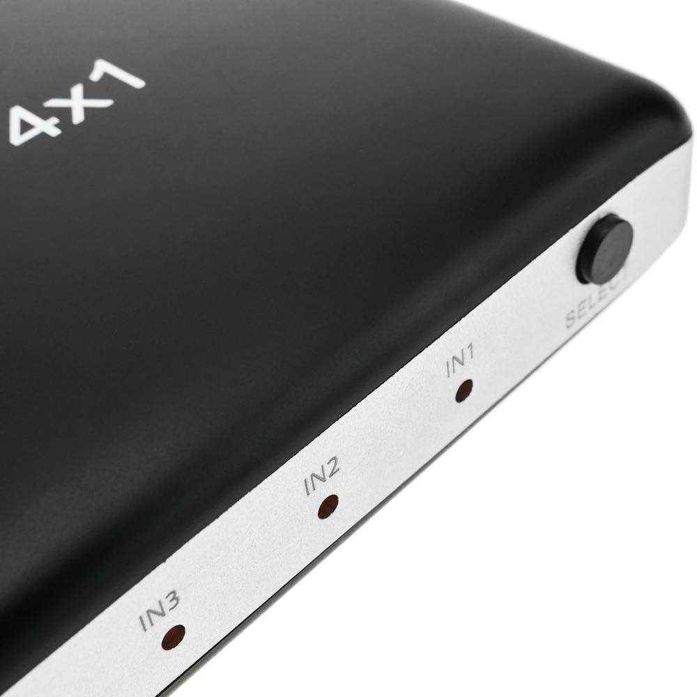 HDMI 4K selector with 4 input ports and 1 output port