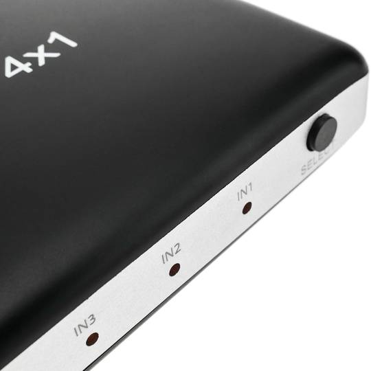HDMI 4K selector with 4 input ports and 1 output port