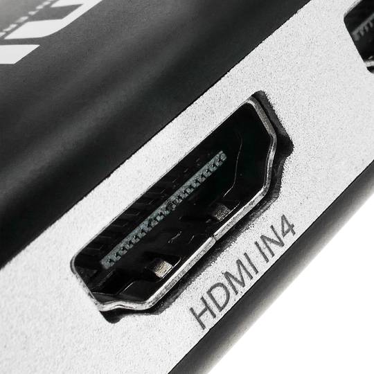 HDMI 4K selector with 4 input ports and 1 output port