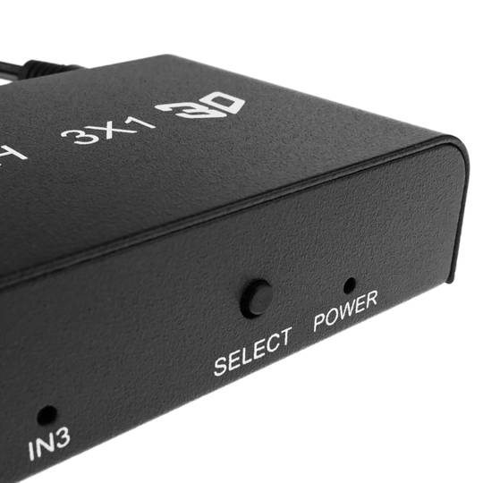 HDMI selector with remote control (3 IN to 1 OUT)