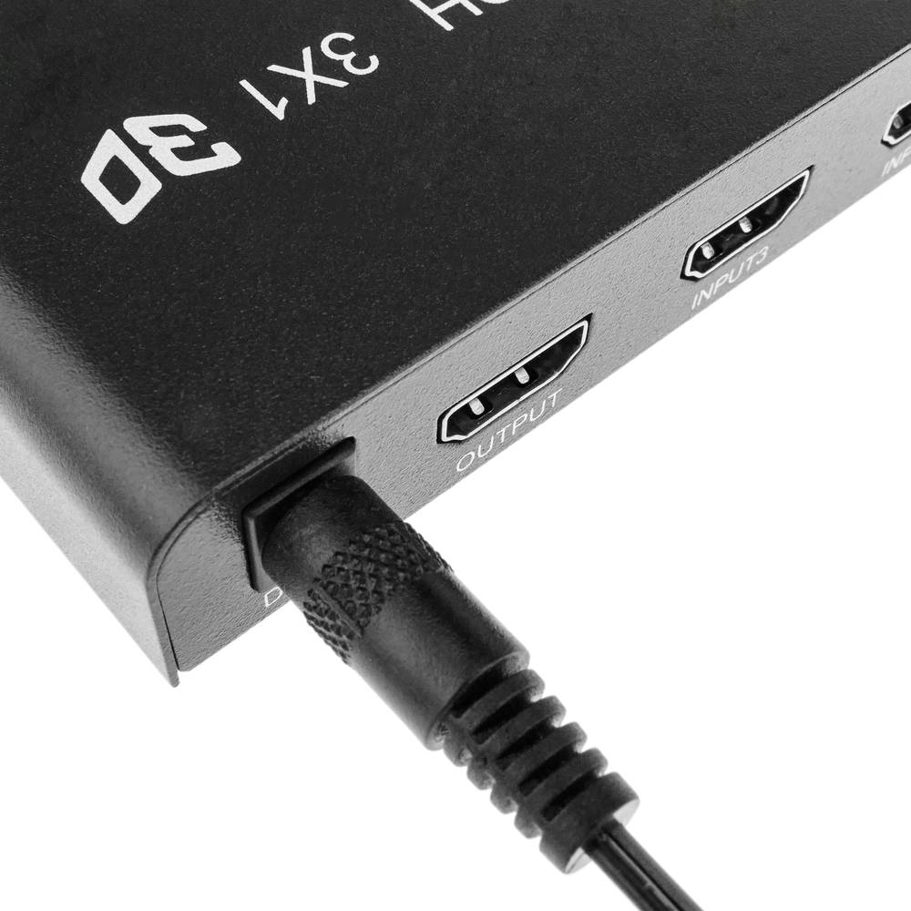HDMI selector with remote control (3 IN to 1 OUT)