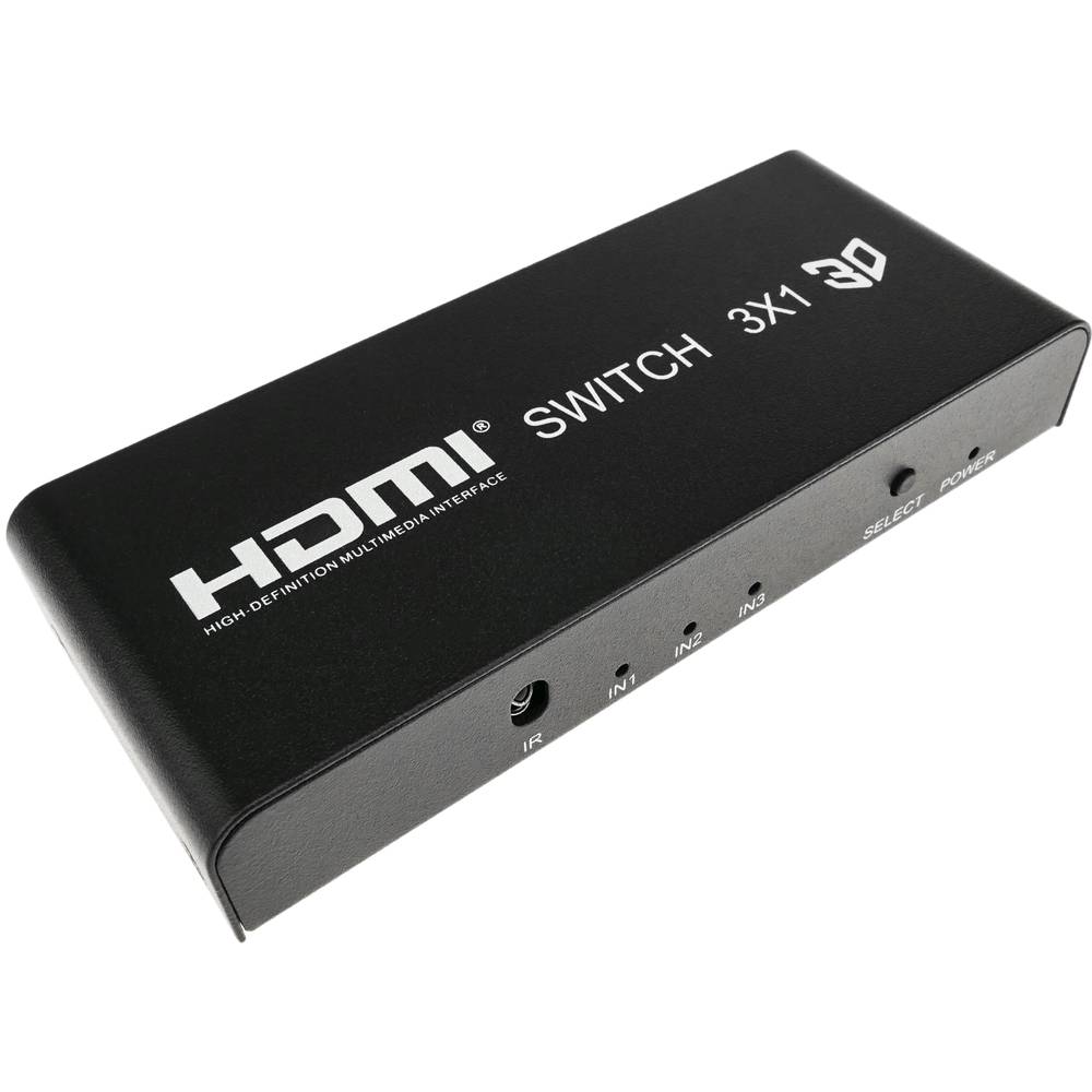HDMI selector with remote control (3 IN to 1 OUT)