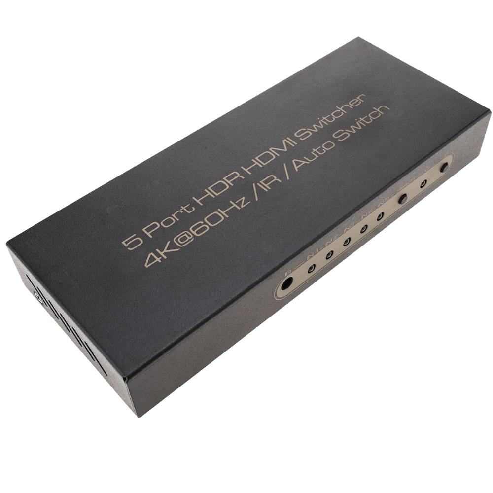 HDMI-Switch mit Fernbedienung 5 Eingänge und 1 Ausgang 4K