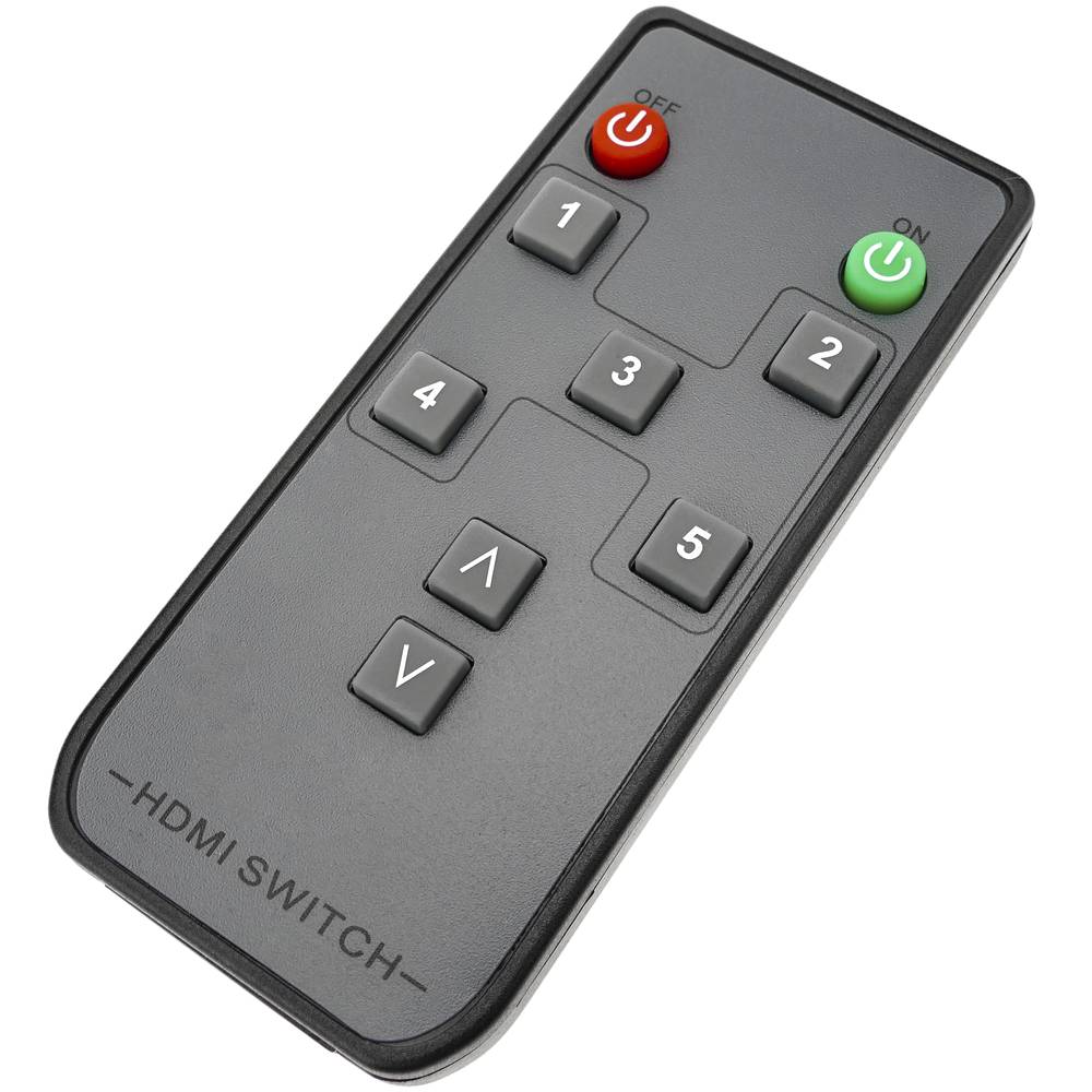 HDMI-Switch mit Fernbedienung 5 Eingänge und 1 Ausgang 4K