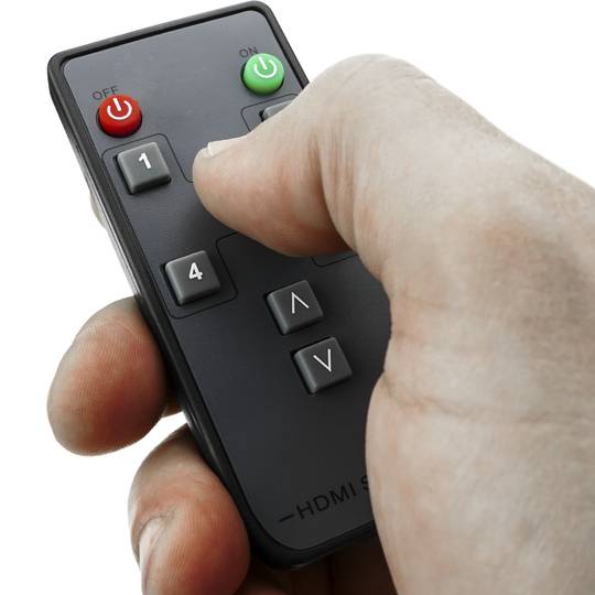 HDMI-Switch mit Fernbedienung 5 Eingänge und 1 Ausgang 4K