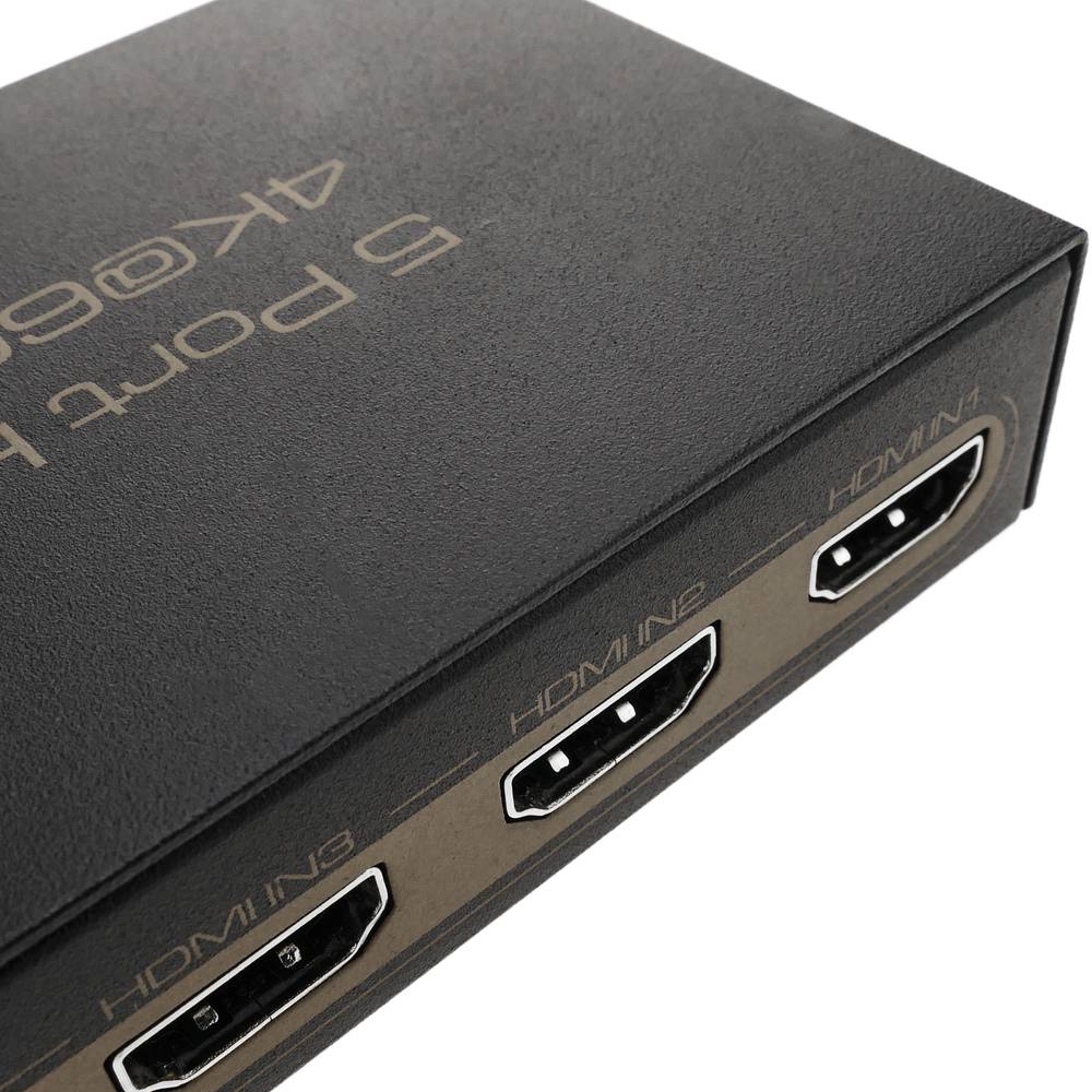 HDMI-Switch mit Fernbedienung 5 Eingänge und 1 Ausgang 4K