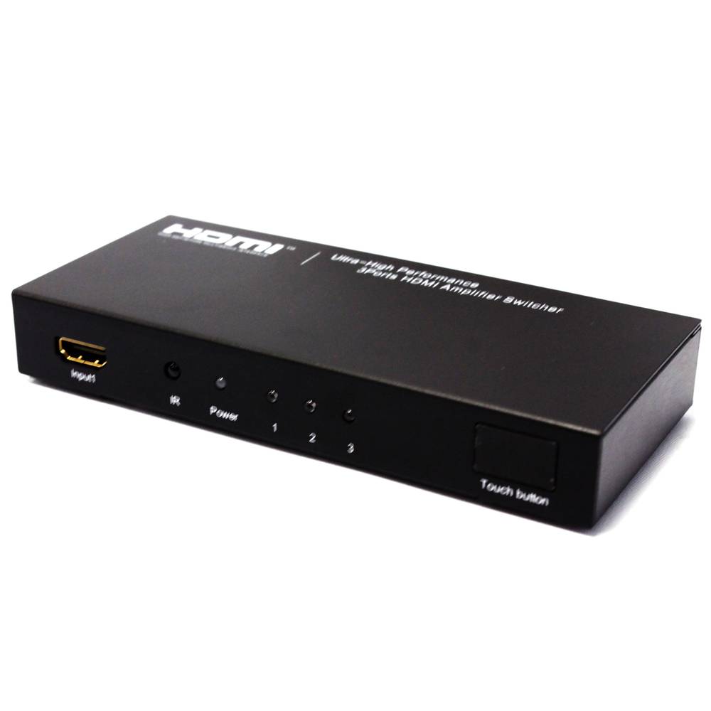 HDMI-selector met 3 ingangen 1 uitgangsaudio en met afstandsbediening