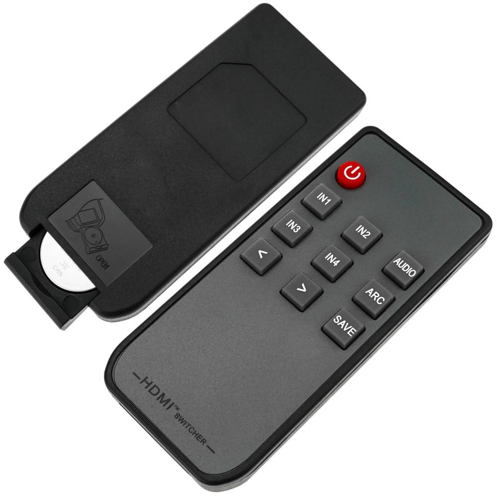 Przełącznik HDMI z 4 wejściami audio na 1 wyjście HDMI i 1 analogowe wyjście audio