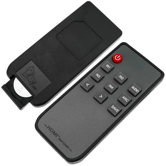 Przełącznik HDMI z 4 wejściami audio na 1 wyjście HDMI i 1 analogowe wyjście audio