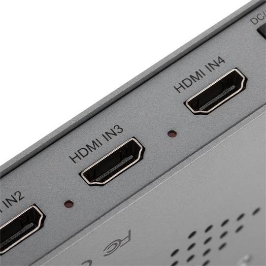Seletor matriz HDMI com áudio de 4 entradas 1 saída e com controle remoto