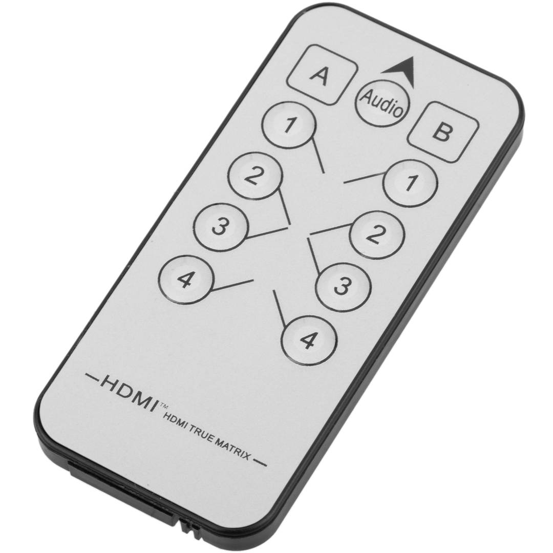 Selektor matrycy HDMI z 4 wejściowym wyjściem audio 2