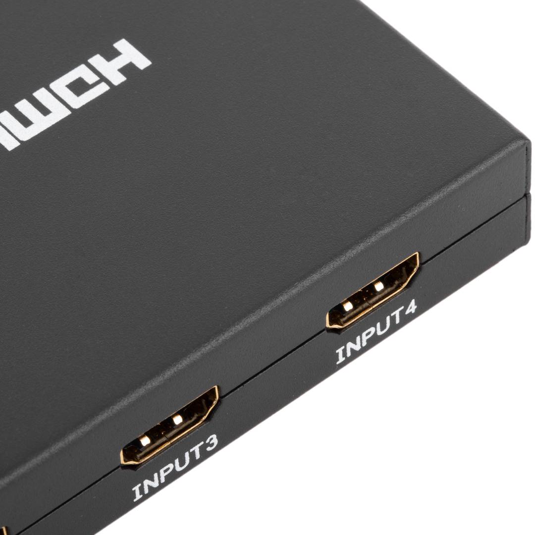 Selektor matrycy HDMI z 4 wejściowym wyjściem audio 2