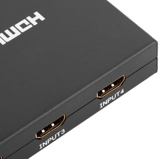 Selektor matrycy HDMI z 4 wejściowym wyjściem audio 2