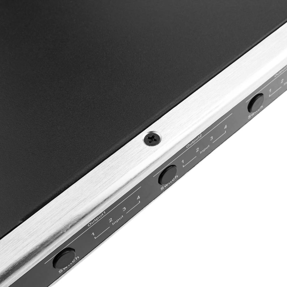 Selector matricial HDMI amb àudio de 4 entrades 4 sortida per a rack 19
