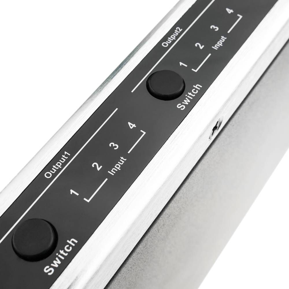 Selector matricial HDMI amb àudio de 4 entrades 4 sortida per a rack 19