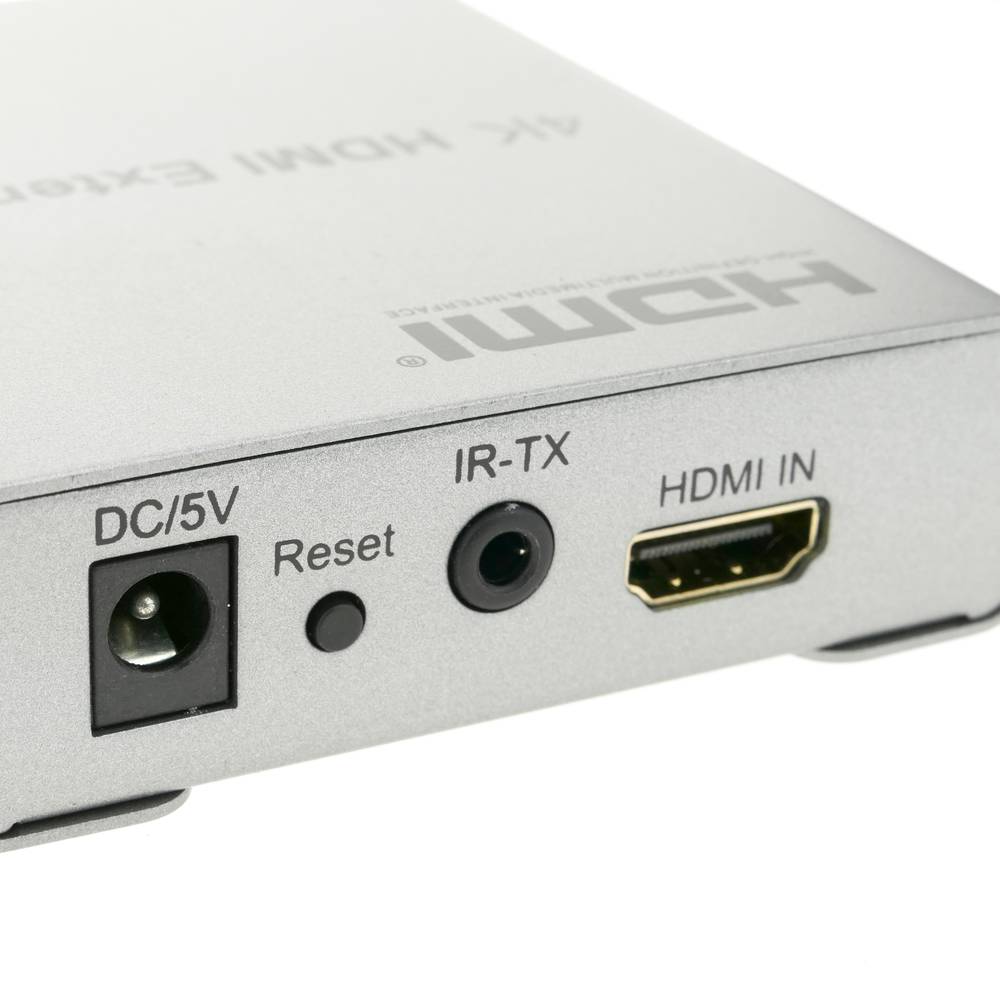 HDMI extender with UTP cable Cat.5e 80 m compatible with IR and FullHD 2K 4K 3D
