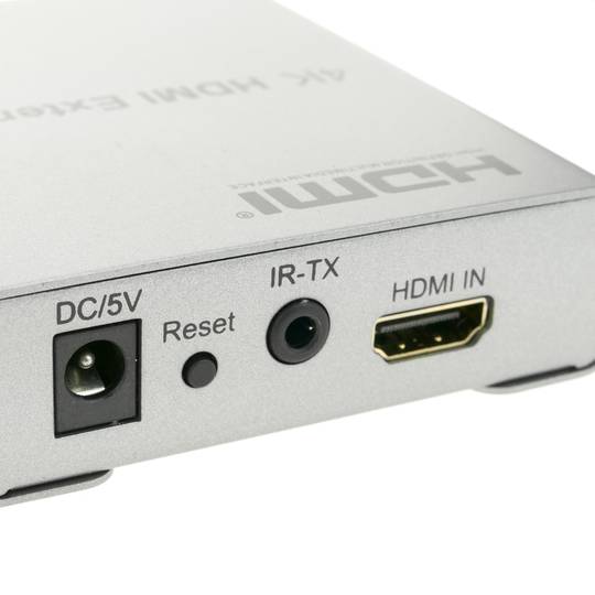 HDMI extender with UTP cable Cat.5e 80 m compatible with IR and FullHD 2K 4K 3D