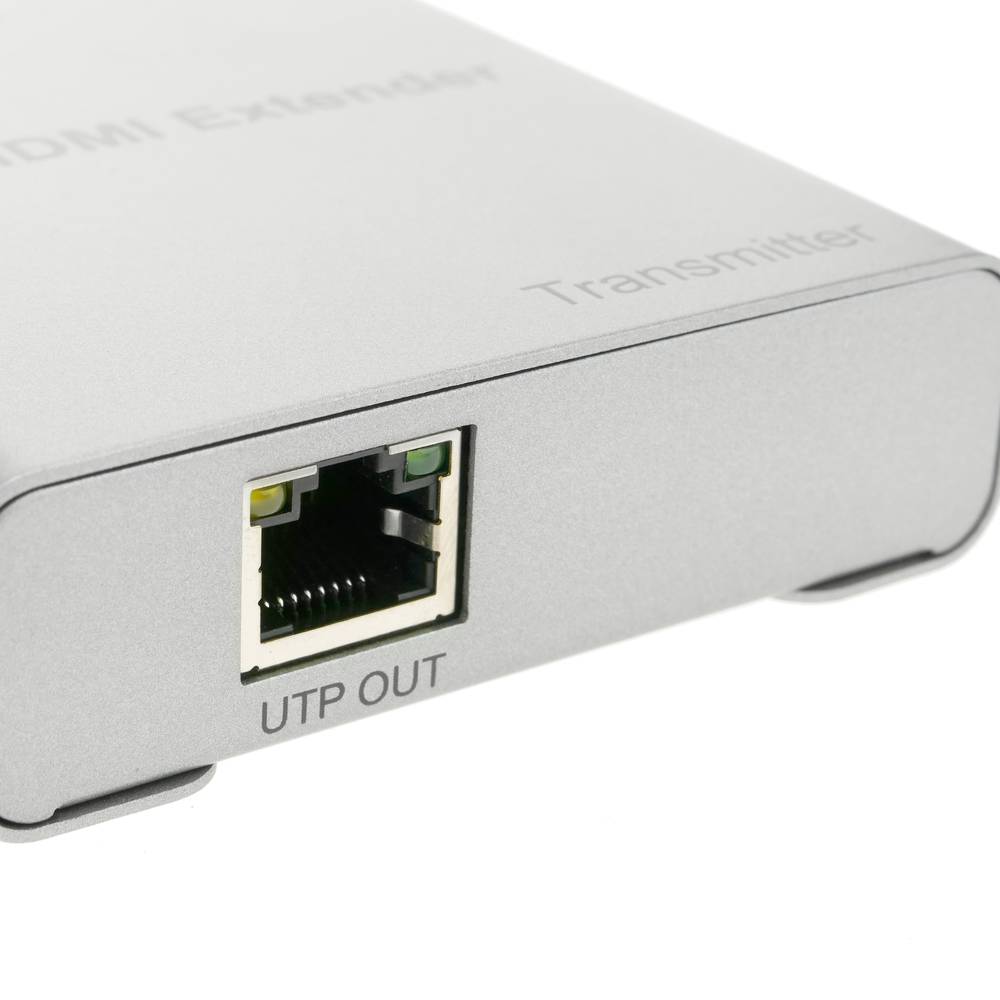 HDMI extender with UTP cable Cat.5e 80 m compatible with IR and FullHD 2K 4K 3D