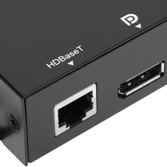 Extension vidéo DisplayPort 4K UltraHD 1080p à travers un câble réseau Cat.5e 150m USB RS232