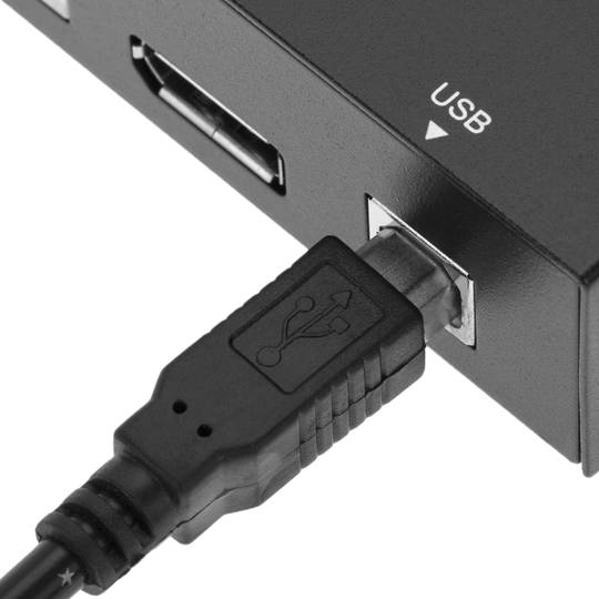 Extension vidéo DisplayPort 4K UltraHD 1080p à travers un câble réseau Cat.5e 150m USB RS232