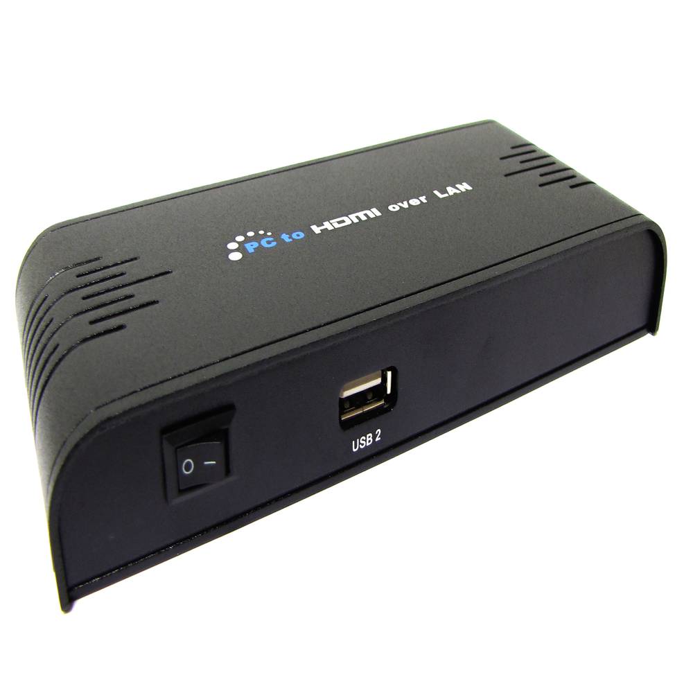 Komputer PC do HDMI i USB przez TCP / IP LAN