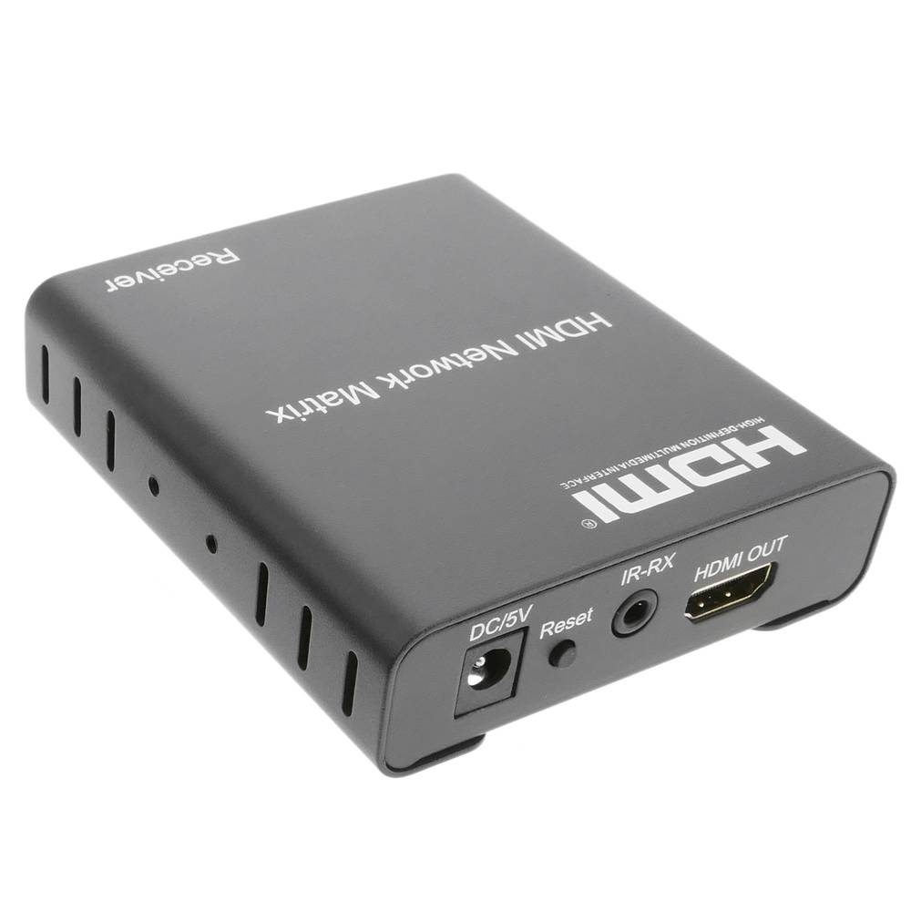 Extensor y multiplicador HDMI a través de LAN Rx compatible IR y TCP/IP
