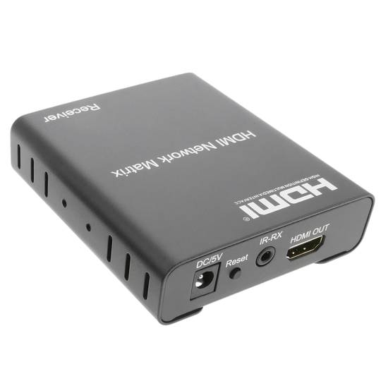 Extensor y multiplicador HDMI a través de LAN Rx compatible IR y TCP/IP