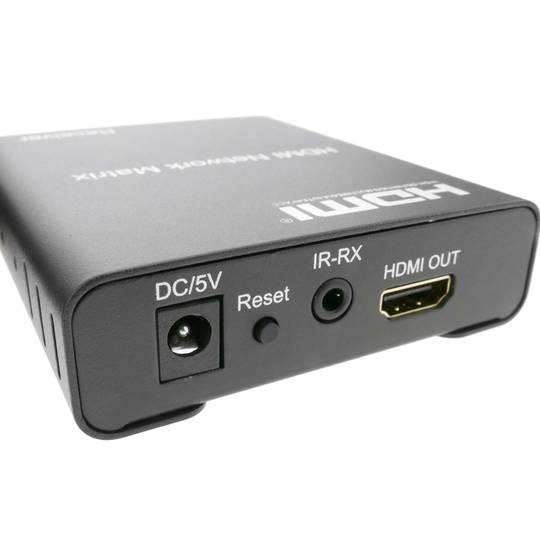 Extensor y multiplicador HDMI a través de LAN Rx compatible IR y TCP/IP