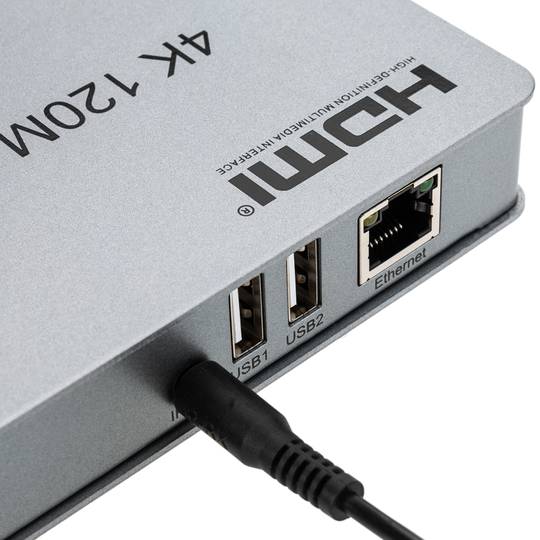 KVM Extender USB IR 4K HDMI sur Ethernet jusqu'à 120m Emitter und Empfänger  - Cablematic