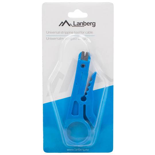 Pince à dénuder universelle multifonctionnelle Lanberg pour les câbles LAN, PC, Audio, SPT-1 et 2