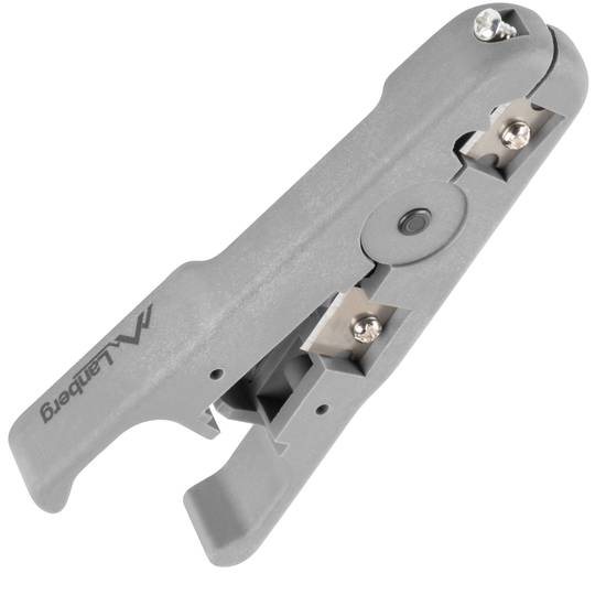 Pince à dénuder universelle multifonctionnelle Lanberg pour les câbles Ethernet, coaxiaux, téléphoniques et LAN.