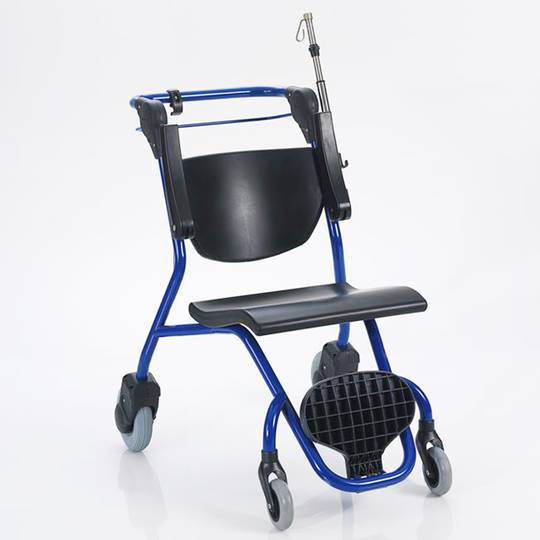 Cadira de rodes Nitrocare NTSX10 d'acer inoxidable per a assistència hospitalària i trasllat de pacients