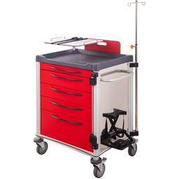Carro de parada cardiovascular Nitrocare NTHM-112 para emergencias médicas cardiovasculares
