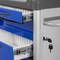 Carro de medicación y tratamiento Nitrocare NTHM-113 para distribución de medicamentos a pacientes color azul