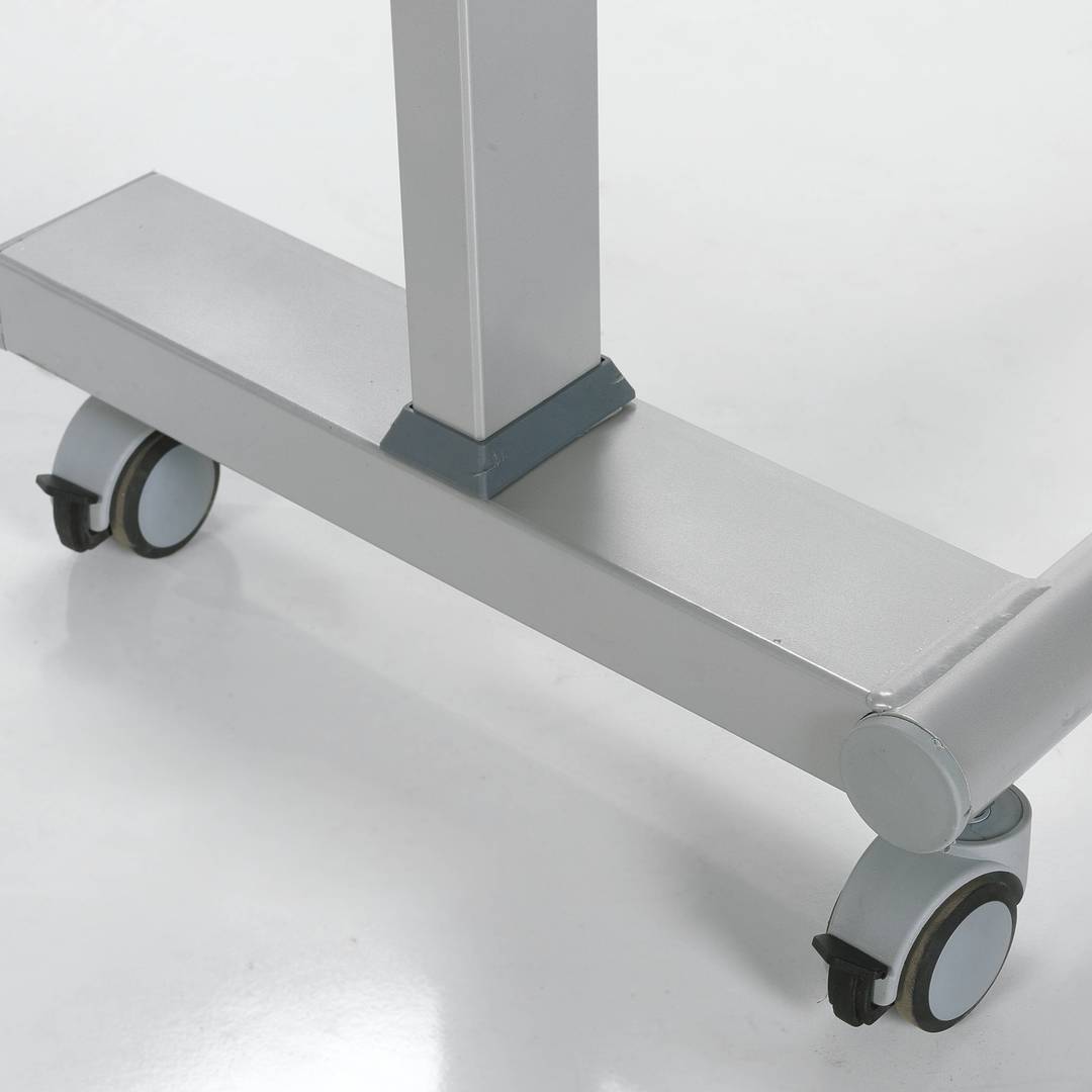 Tavolino regolabile in altezza e angolazione con rotelle per centri medici Nitrocare BST-03
