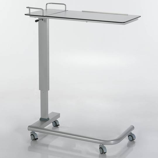 Tavolino regolabile in altezza e angolazione con rotelle per centri medici Nitrocare BST-03