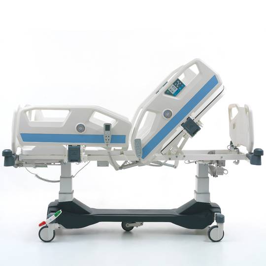 Nitrocare HB 8150 Barella ospedaliera per terapia intensiva a cinque motori con meccanismo di sollevamento laterale e bilancia
