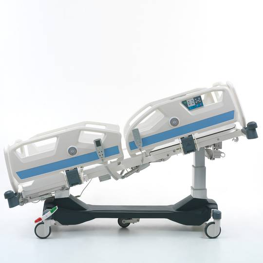 Nitrocare HB 8150 Barella ospedaliera per terapia intensiva a cinque motori con meccanismo di sollevamento laterale e bilancia