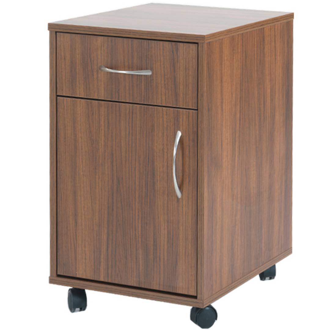 Mesita de noche para centros médicos con 1 cajón y 1 armario Nitrocare DLHM 4516