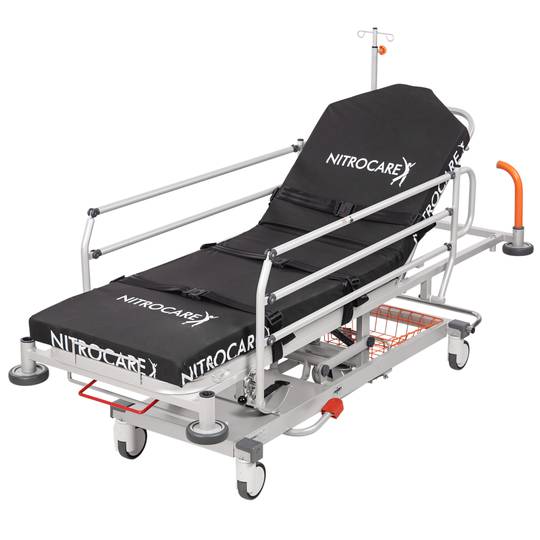 Brancard d'urgence mobile multifonctionnel Nitrocare SD01 avec réglage hydraulique pour les soins d'urgence et hospitaliers