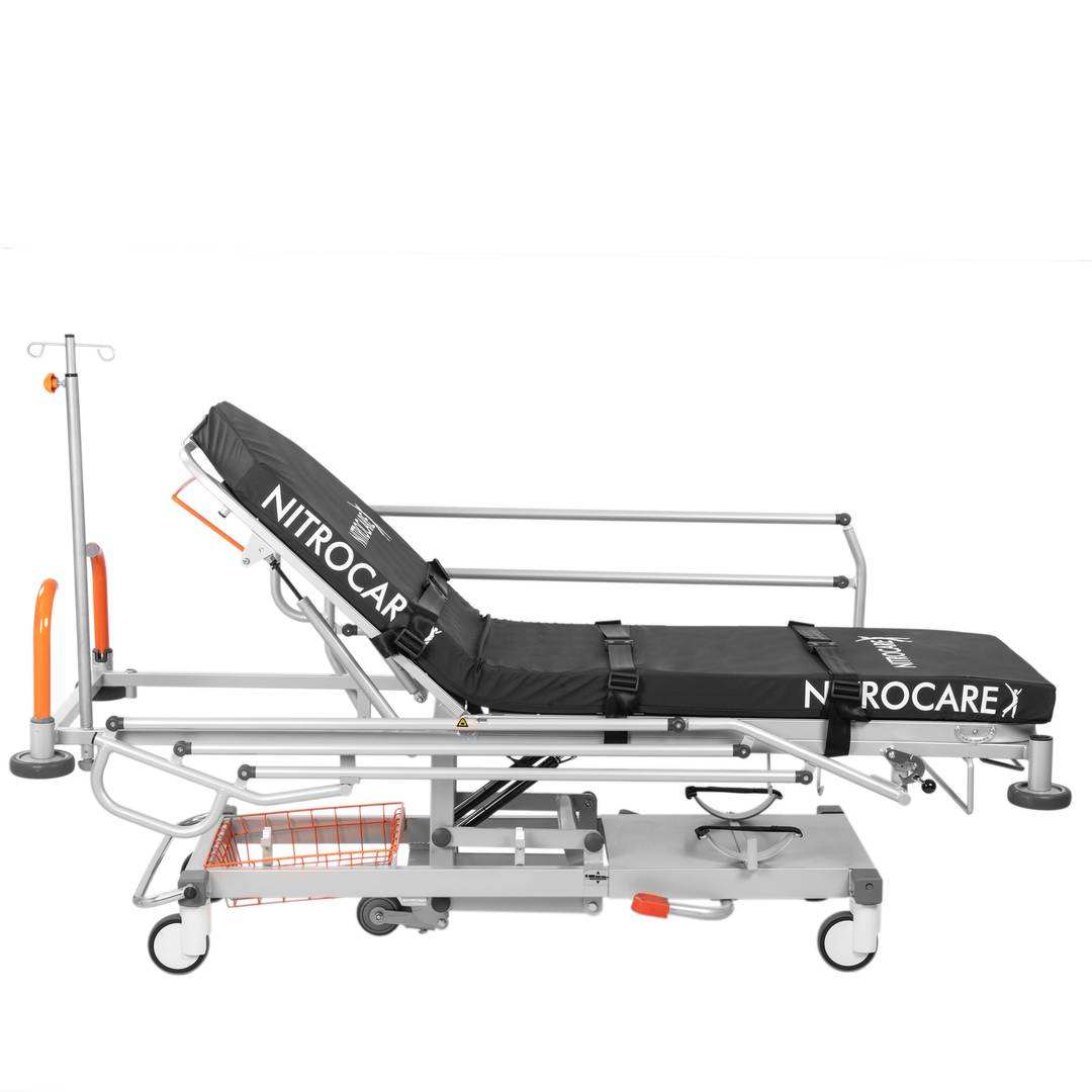 Brancard d'urgence mobile multifonctionnel Nitrocare SD01 avec réglage hydraulique pour les soins d'urgence et hospitaliers