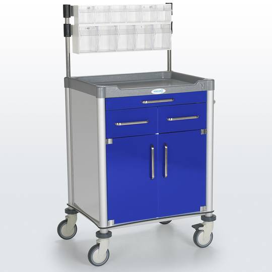 Carro de anestesia Nitrocare NTHM-114 para administración y control de medicinas y herramientas anestésicas