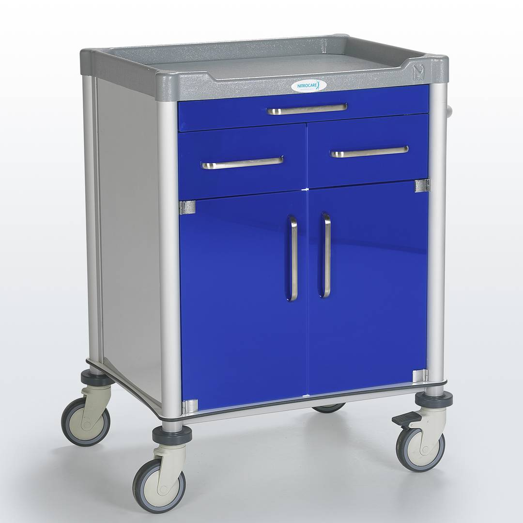 Carro de anestesia Nitrocare NTHM-114 para administración y control de medicinas y herramientas anestésicas
