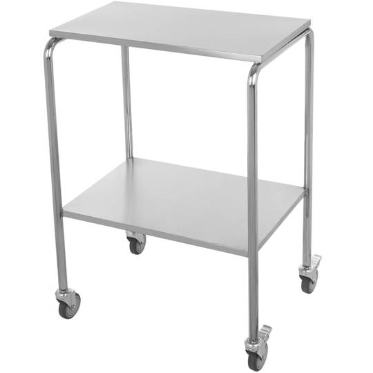 Tavolo ausiliario per ferri chirurgici in acciaio inox 60 x 40 x 85